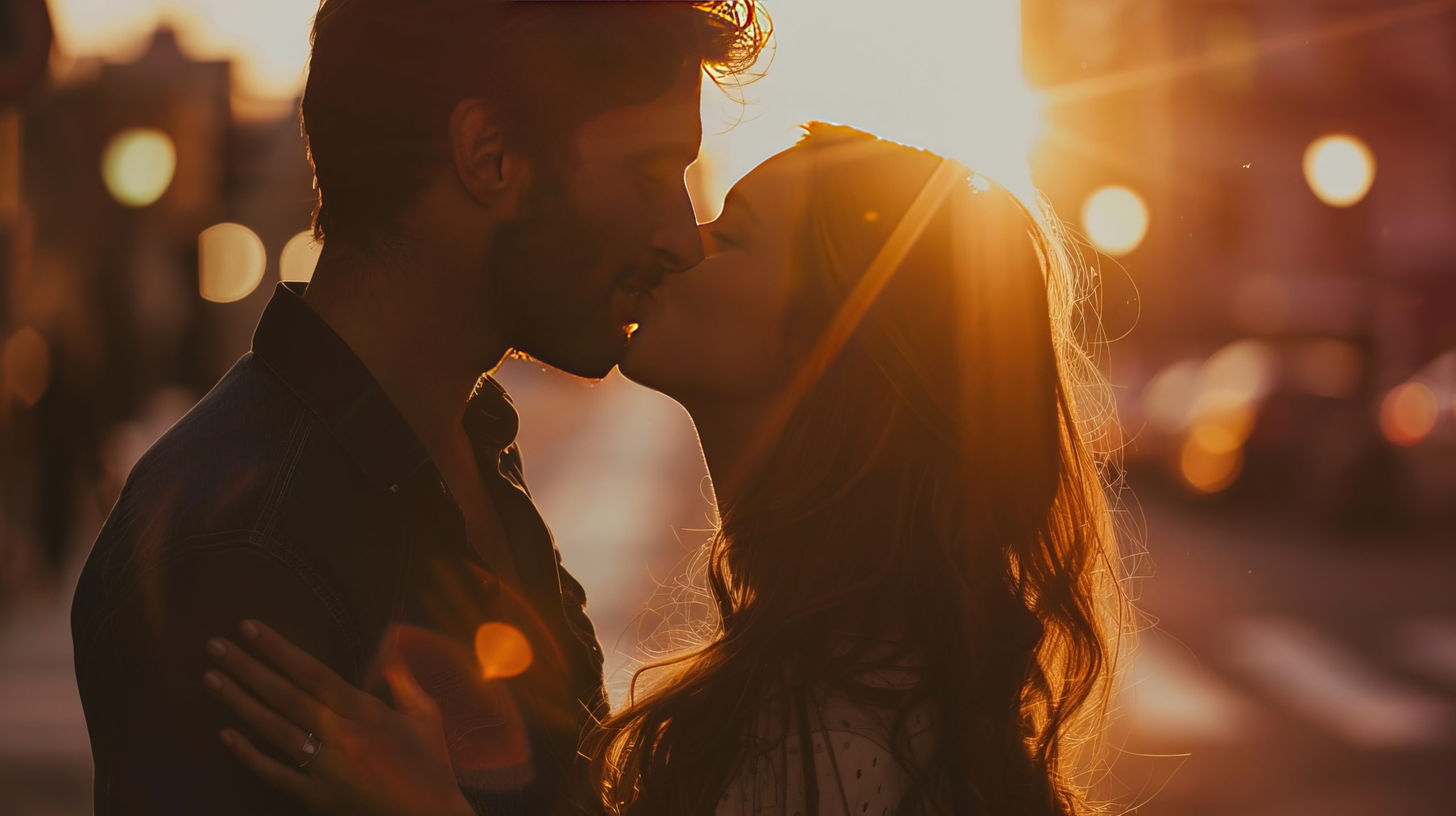 couple-kiss-sunset
