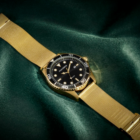 mondaine-dourado-diver-malha