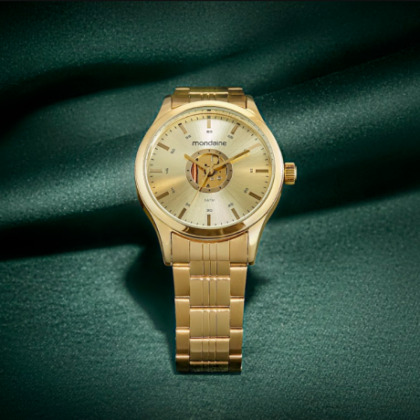 mondaine-dourado-multifuncao