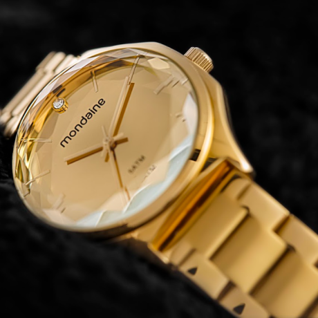 mondaine-dourado-pulseira-corrente