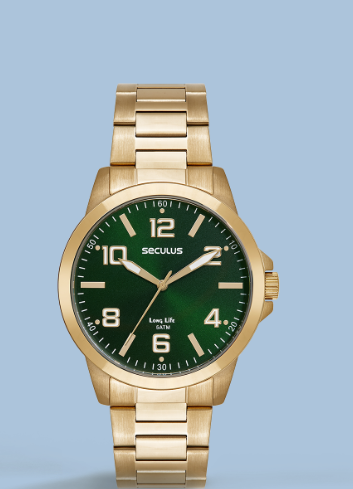 relogio-seculus-dourado-verde-20344gpsvpa2