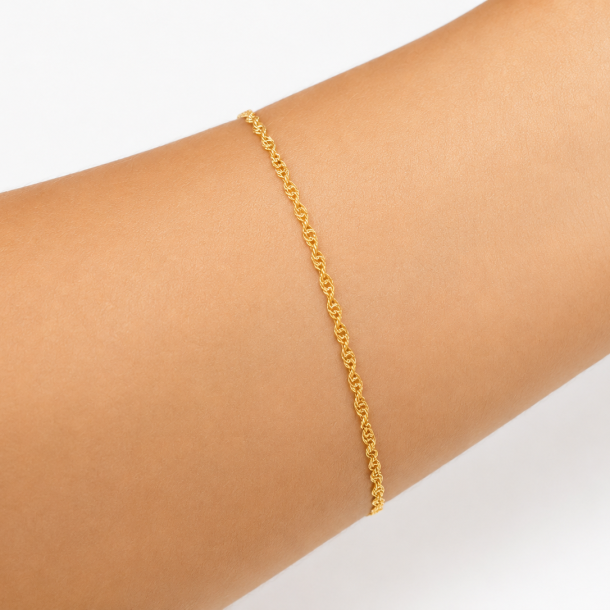 Pulseira Singapura em Ouro 18K