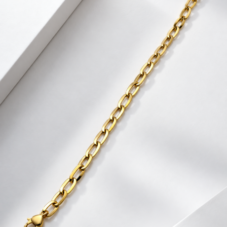 Pulseira Elos Ovais em Ouro 18K